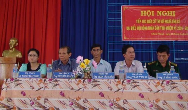 Ứng cử viên đại biểu HĐND tỉnh tiếp xúc cử tri, vận động bầu cử 